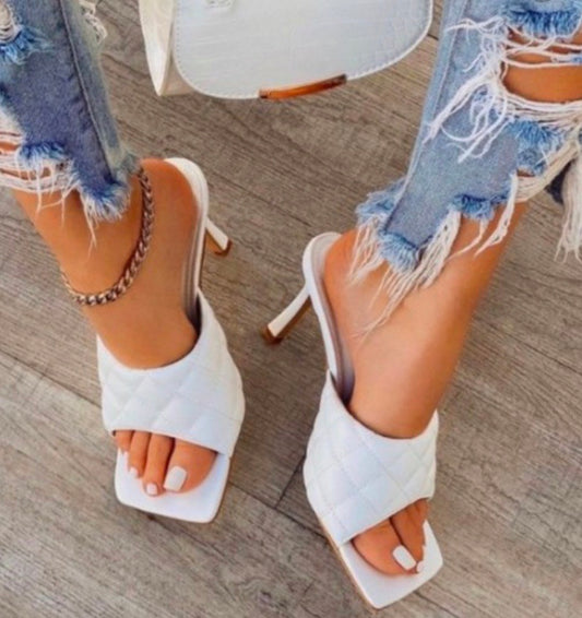 STELLA HEELS | WHITE